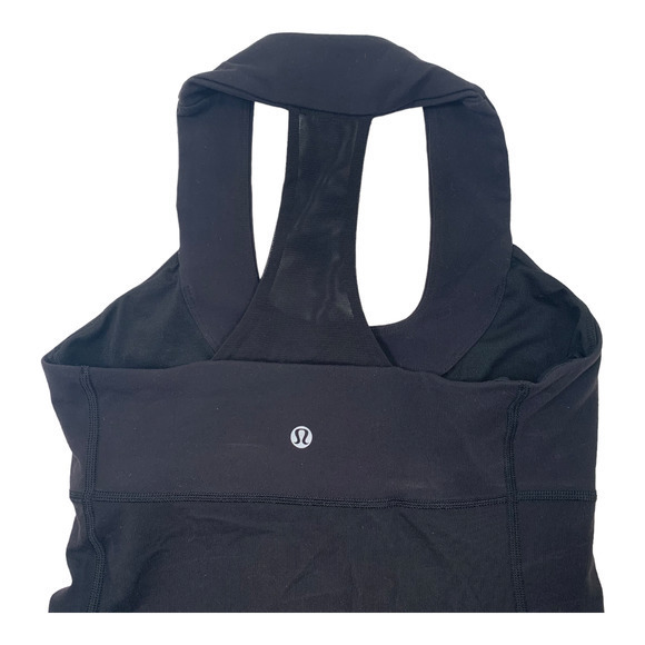 Lululemon Racerback Black Racerback‎ Top Sz 6 - Picture 3 of 4